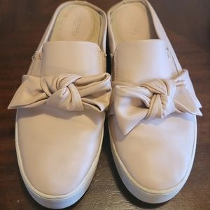 Pink Michael kors slip on tennis shoes